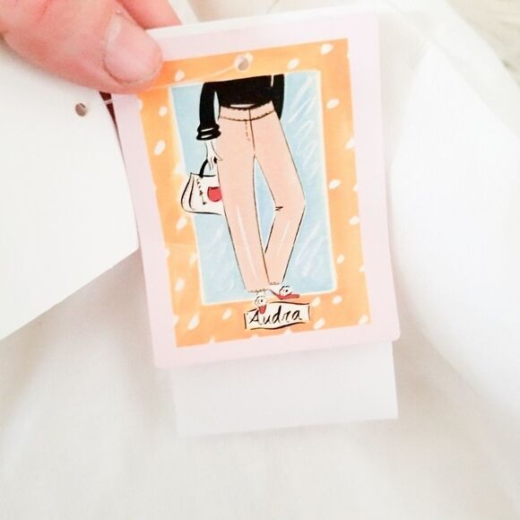 Liz Claiborne Audra white pants cuffed hem - Picture 6 of 9